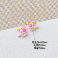 Helicopter and Satellite Metal Beads 17mm Painted Pastel Alloy 10pcs 6