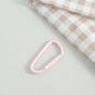 Metal D Shaped Spring Trigger Key Rings 46mm Colorful Painted 20pcs 12