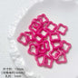 Hollow Clover Frame Acrylic Beads 13mm Colorful Mixed 100pcs 12