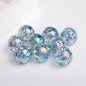 Transparent Plating Glitter Diamond Embedded Acrylic Beads 16mm 50pcs 4