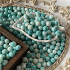 Crackle Round Glass Beads 10mm Imitation Jade Pastel Colors 40pcs 12