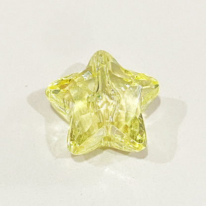 Clear Heart and Star Acrylic Beads 17-20mm Iridescent AB Coated 20pcs 5