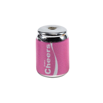 Plating Acrylic Beads 17-20mm Cola Can Design Colorful 10pcs 19
