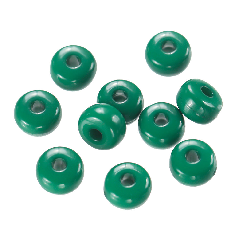 Acrylic Oblate Spacer Beads 4x7mm Baking Painted 100pcs 10