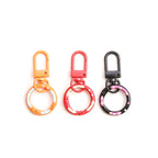 Zinc Alloy Donut Keychain Clasps Spray Painted Hand Paint 51mm 10pcs 5