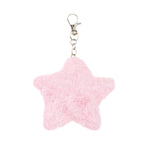 Plush Star Keychain Five-Pointed Soft Fuzzy Pink Charm 5