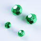 Plating Metal Faceted Acrylic Beads 10-16mm Earth Colors 100pcs 16