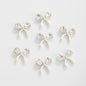 Jewelled Bow Rhinestone Beads 18mm Vibrant Colors Alloy 10pcs 9