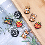 Silicone Focal Beads Cartoon Squirrel Circle Cowboy Hat 20pcs 4