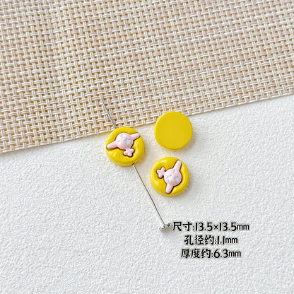 Helicopter and Satellite Metal Beads 17mm Painted Pastel Alloy 10pcs 20