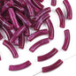 Curved Tube Acrylic Beads 32mm Translucent Mixed Colors 40pcs 12