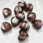 Fantasy Gradient Heart Resin Beads 20mm Pearlescent Purple Blue 20pcs 9