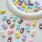 3D Loopy Metal Beads 16mm Baking Painted Glossy 10pcs 3
