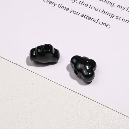 Painted Cloud Acrylic Beads 12mm Colorful Glossy Baked 50pcs 14
