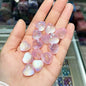 Glitter Heart Clover Resin Beads 18mm Lavender Iridescent 20pcs 7