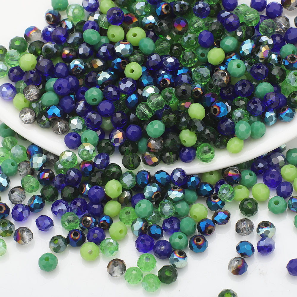 Czech Electroplated Faceted Glass Beads 8mm Soft Shimmer 100pcs 15