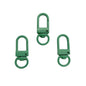 Colorful Zinc Alloy Keychain Hooks 33mm Baking Painted 50pcs 10