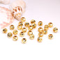 Brass Round Metal Beads 2.5-8mm Spiral Textured 100pcs 4