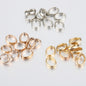 Oval CCB Plastic Bead Frame 12mm x 15mm Metallic Mix 100pcs 5