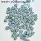Tiny Butterfly Ceramic Beads 14mm Fambe Glaze Glossy 10pcs 10