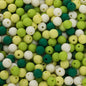 Rubberized Round Acrylic Beads 15mm Mixed Colors 20pcs 11
