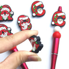 Silicone Focal Beads Christmas Santa Claus ABC Letters 20pcs 3