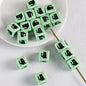 Adobe Printed Square Acrylic Beads 15mm Kitten Puppy Design 10pcs 14