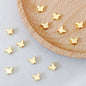 Butterfly Metal Beads 6mm Smooth Alloy 100pcs 3