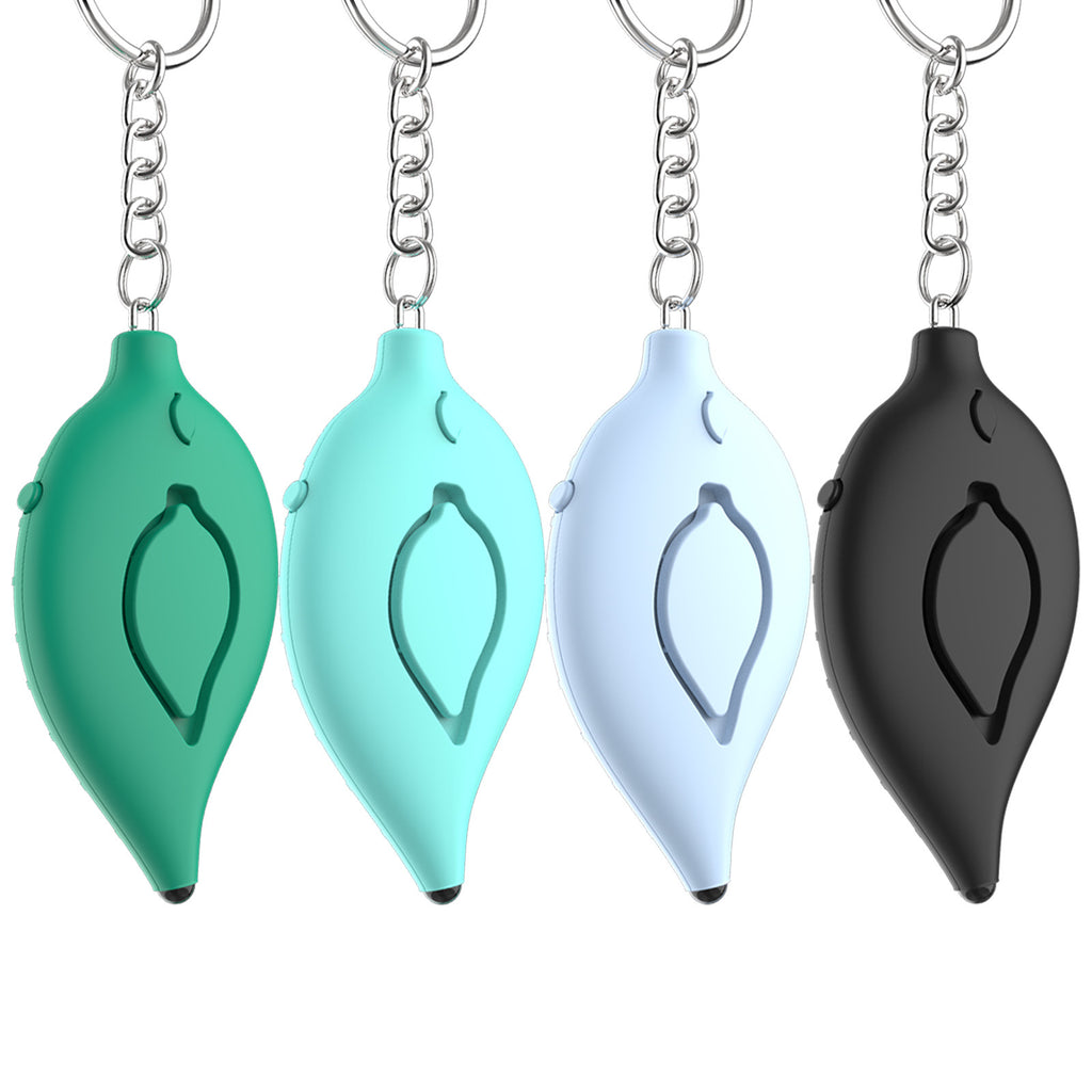 Leaf Personal Alarm Keychain Portable Self Defense with Flashlight