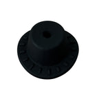 Silicone Focal Beads Hats Raised Dash Brim Detail 20pcs 6