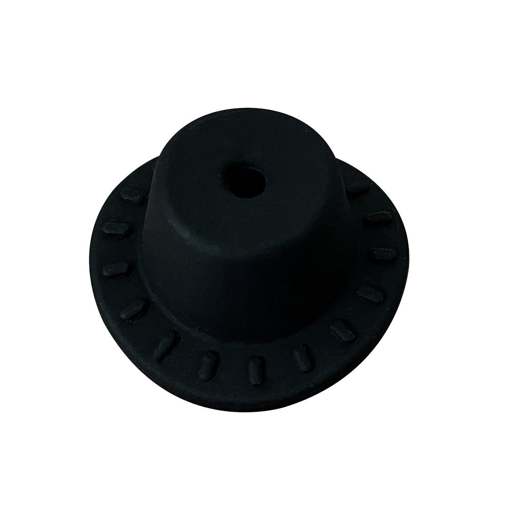 Silicone Focal Beads Hats Raised Dash Brim Detail 20pcs 6