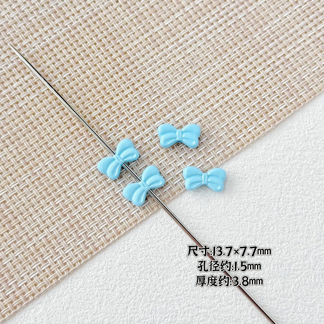 Baking Painted Christmas Tree and Bells Metal Beads 20pcs Festive Colors 5