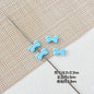 Baking Painted Christmas Tree and Bells Metal Beads 20pcs Festive Colors 5
