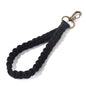 Woven Cotton Rope Wristlet Keychain Pastel Autumn Colors 16
