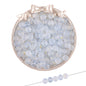 Gradient Frosted Round Glass Beads 8mm Matte Finish Gold Flecks 50pcs 11
