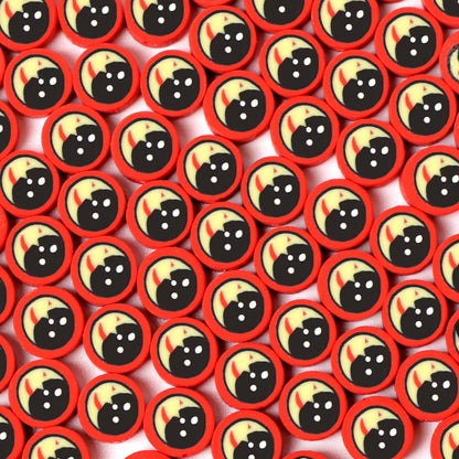 Flat Clay Beads 9mm Planet Series Colorful Space Designs 100pcs 11