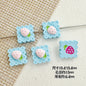 Strawberry and Mouse Metal Beads 13mm Pastel Painted Cookie Design 10pcs 8