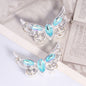 Butterfly Rhinestone Beads Alloy Sparkling Wings 2pcs 8