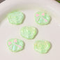 UV Plating Heart Acrylic Beads 20mm Cat Face Pastel Resin 10pcs 14