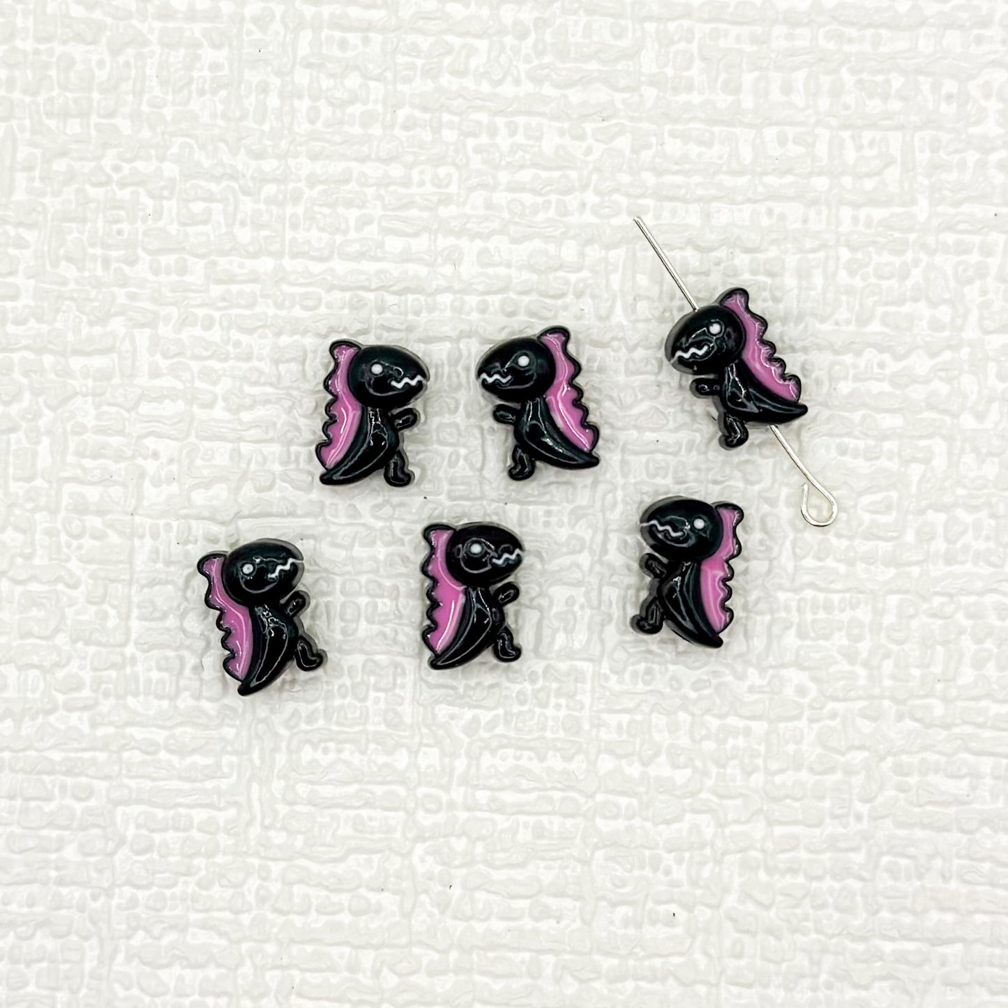 Dinosaur Metal Beads 12mm Baking Painted Enamel Alloy 10pcs 21