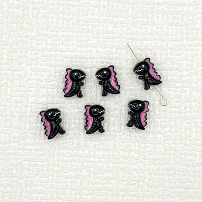 Dinosaur Metal Beads 12mm Baking Painted Enamel Alloy 10pcs 21