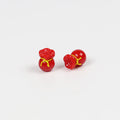 Lampwork Glass Beads Money Bags 10x12mm 12x15mm Mixed Colors 50pcs 6