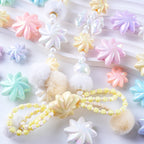 Plating Whirlwind Cookie Acrylic Beads 20mm 27mm Solid Colors 50pcs 3