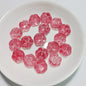 Vintage Cat Claw Glass Beads 15mm Glossy Translucent Colors 50pcs 14