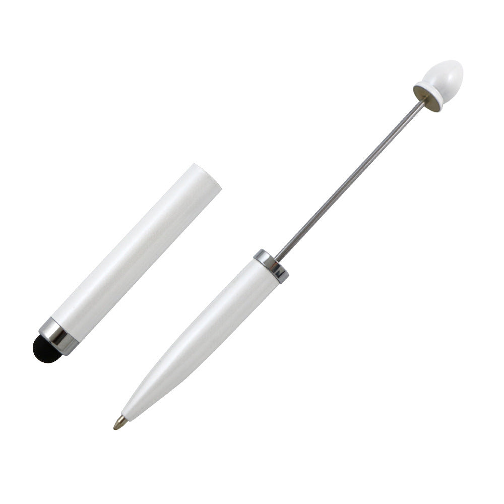 Beadable Pen Metal 3 in 1 Touch Stylus Ballpoint Black Ink 13
