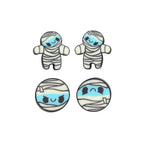 Halloween Mummy Clay Beads 10mm Polymer Cute Character 100pcs 5