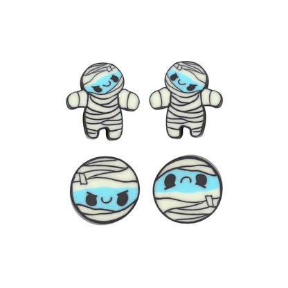Halloween Mummy Clay Beads 10mm Polymer Cute Character 100pcs 5