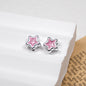 Silver Pixel Heart and Star Acrylic Beads 11mm Mixed Shapes 50pcs 18