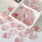 Clear Blooming Heart Acrylic Beads 16mm Vintage Style 20pcs 6