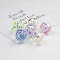 Transparent Flat Fireworks Acrylic Beads 15mm Sparkling Mixed 20pcs 4